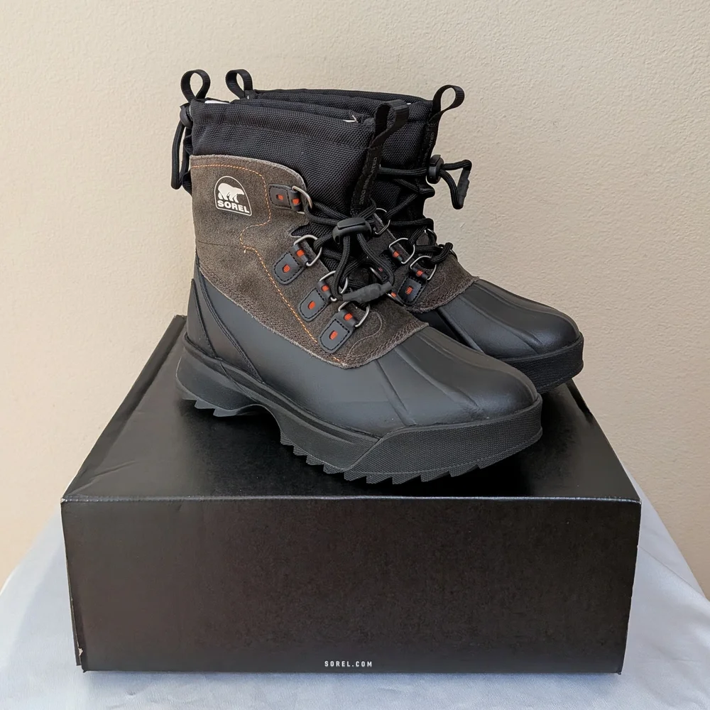 New Sorel Men's Scout 87 XT Waterproof Boots Brown Black Size 9‎